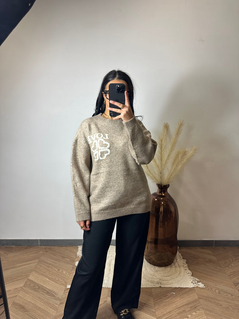 Pull Lové Taupe