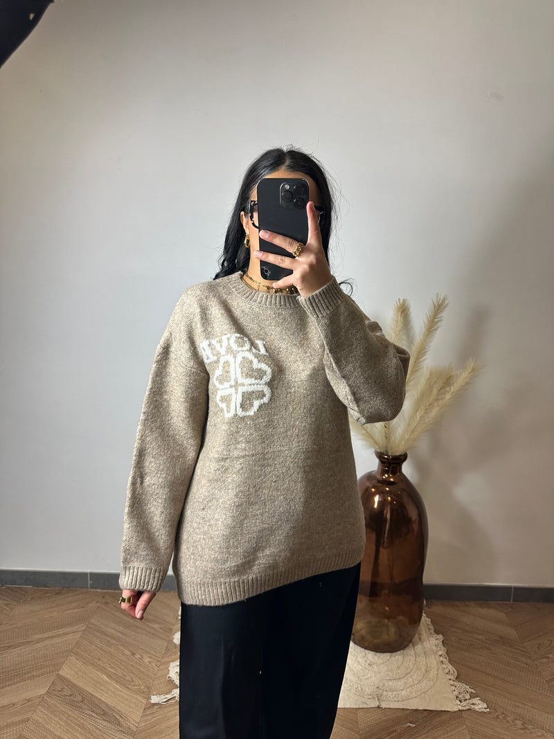 Pull Lové Taupe